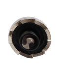 Close-up of sharp teeth on 18.2mm Hole Saw Set With 66mm Long HSS Spring Loaded For Clean Cuts, 13mm Cutting Depth, 2-Pack Hole Saws.