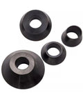 Top Shelf Four Piece Wheel Balancer Taper Cone Set Built Tough With Heavy Duty Forty Five Steel For 40mm Shafts and Universal Fitment
