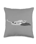 Glider Throw Pillow With Pilot Plane Theme For Flying Buffs Soaring Gliding Sailplane Art Gift Idea For Christmas Easter Birthday Alpine Mountain Flight Double Sided 100 Percent Polyester.