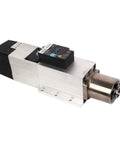 Heavy Duty 4.5kw And 7.5kw Air Cooled Spindle Motor With Auto Tool Change Rack 380V Iso30 Taper, side view showcasing design.