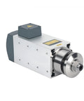 Heavy Duty CNC Spindle Motor High Speed Copper Winding HM6065-06-5.5-F left rotation motor side view with fan cooling design.