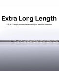 Top-Notch Extra Long High Speed Steel Drill Bit Set for Woodworking, showcasing an extra-long drill bit with text "Extra Long Length"