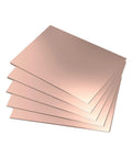 Stack of Single Sided Copper Clad PCB Laminate Board 70 x 50 x 1mm FR4 Glass Fiber 5 Pieces for DIY electronics and class projects
