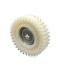 Close-up of the Smoother Ride Helical Planetary Gear Kit for Ebike Hub Motors, 47.3x13mm 35T, durable nylon construction