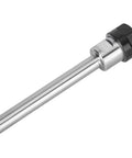 Heavy Duty Straight Shank C12 Collet Chuck Holder With ER16 Ground Clamping For CNC Milling And Lathe Deep Rod Extension Work High Rigidity 100mm Length, silver steel design.