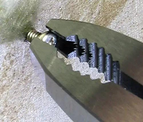 No Nonsense Screw Extractor Pliers For Stripped And Rusted Tiny Screws Narrow Tip For Tight Spaces 0.08 To 0.1 Inches extracting a screw