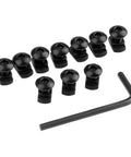 Badass Mlok Standard Screw And Nut Kit With 12 Millimeter Fasteners For Rifle Accessories Heavy Duty Steel Black Anodized Finish Rust Proof screws and t nuts with hex key.