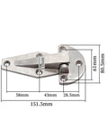 Stainless Steel Freezer Door Hinge For Heavy Duty Refrigerators With Smooth Motion And Quick Mount Locking Hardware Industrial Grade 151.5mm By 80.5mm, 151.5mm x 80.5mm