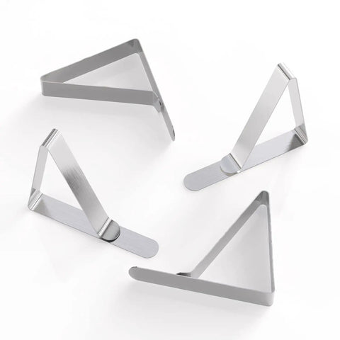 16 Pack Heavy Duty Tablecloth Clips Stainless Steel Clamps For Outdoor Use Keeps Table Covers Locked In On 1.7 To 2.75 Inch Thick Folding Tables Perfect For Home Kitchen Picnic Parties And Weddings