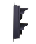 Set Of Two Built Like A Tank Red And Green LED Loading Dock Traffic Lights For Warehouse Docking Forklift And Truck Guidance Indoor Outdoor Use Mounting Brackets Included Ready To Roll side view showing mounting brackets