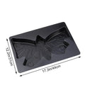 DIY Concrete Paving Mold For Garden Paths And Patios Create Step Stones With Reusable Stepping Stone Molds For Durable Outdoor Walkways Patio Slabs Black Weatherproof, butterfly shape, 44x31cm
