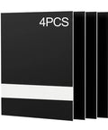 4 Pack Laser Engraving ABS Dual Color Plastic Sheets 12 By 8 Inches Engravable Blanks Black White for Badges and Signs