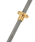 8mm T8 Trapezoidal Lead Screw For 3D Printers Stainless Steel Rod With 2mm Pitch And 4mm Lead Durable Pro Grade Motion Easy Install Fits Many Mechanical Setups And Gantry Axes Ready For Precise Axis Control. brass nut on stainless steel lead screw