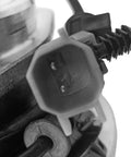 Close-up of connector on pair of front wheel hub bearing assemblies for 2006-2010 Jeep Commander Grand Cherokee premium replacement.