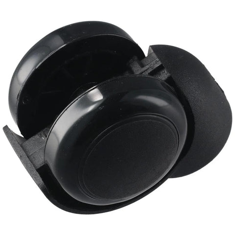 Stemless Chair Casters 5 Pack 2 Inch Replacement Wheels For Office And Home Furniture, black plastic durable design viewed side
