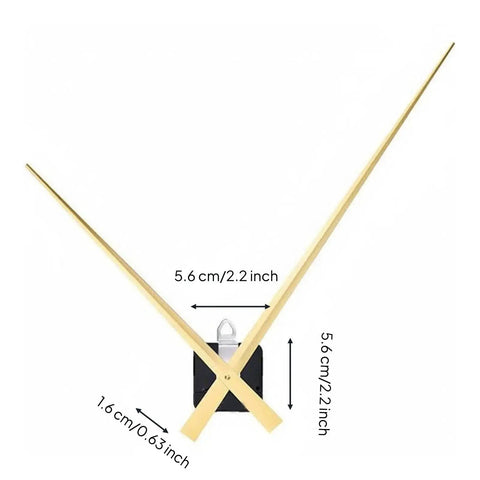 Upgrade Your Home With Top Tier XLWLLNJ Clock Movement Electronic Timekeeping Mechanism For DIY Restoration Projects Including Shaft Mounting Hardware Suitable For Living Room Classroom Studio Color Options Up To 2 With 18MM Shafts featuring golden clock hands with 5.6 cm length.