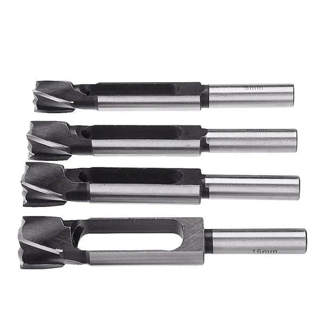 Heavy Duty Wood Plug Cutter Drill Bit Set Featuring Four Sizes For Nailed It Furniture Fixes Built Tough As Nails From Premium Carbon Steel and engineered for precise dowel boring.