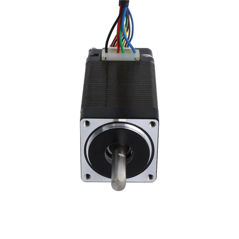 Front view of a 11 Closed Loop Stepper Motor with Magnetic Encoder, 14Ncm Torque, 0.67A Current, 5mm Shaft for CNC Machines and 3D Printers.