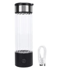 Hydrogen Water Bottle 460ml with SPE PEM Technology Fast 3 Minute Ionizer Delivers Up To 1400 ppb Hydration, with charging cable