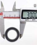 Caliper measuring 30mm on Sealed Cartridge Bearing Set 18 X 30 X 7 mm MR18307 RS 5 Pack For Bike Hubs With LBlu Seals.