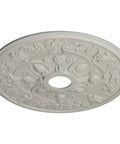 Rose Ceiling Medallion Cream Finish With Thirty One Inch Outer Diameter Lightweight Canopy Hand Painted Detail No Fuss Setup Easy Cut Drill Glue Install Perfect For Lighting Fixtures And Ceiling Fans