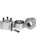 Heavy Duty Xoxisqhy Coupling Expansion Bushing Z4 Sleeve Shaft Locking Device For Tightening Huge Torque Loads On CNC Machinery and Hub Connections, three components shown.