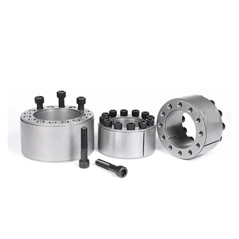 Heavy Duty Xoxisqhy Coupling Expansion Bushing Z4 Sleeve Shaft Locking Device For Tightening Huge Torque Loads On CNC Machinery and Hub Connections, three components shown.