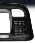PIT66 black Dodge Ram radio trim panel surround with radio opening and vent grid