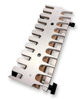 Top Shelf Dovetail Jig Kit For Woodworking Pros Featuring Preassembled Plates Router Bits And Locking Clamps Hella Tough Construction close-up of anodized aluminum plate with adjustable clamps.