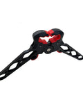 Folding Archery Bow Stand For Compound Bows With Non Slip Grip, lightweight design for outdoor use, side view display