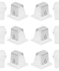 Six Set Dryer Door Latch Strike Kit For Washing Machines And Dryers Replacement Parts White Plastic And Stainless Steel Durable Easy Installation Precise Fit For Home Appliances; six-piece set