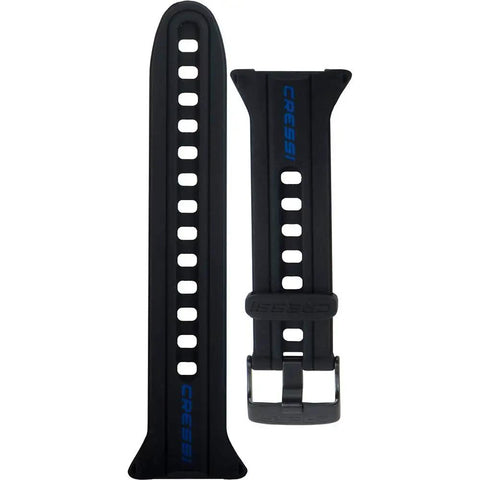 Replacement Watch Strap For Watch Style Dive Computer Durable Rubber Band With Corrosion Resistant Buckle Easy Two Screw Quick Change Black And Blue