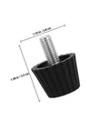 Adjustable Furniture Leveling Feet Set for chairs, tables, desks, and sofas with screw-in design, dimensions shown