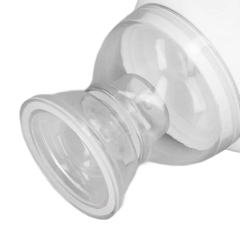 Close-up of Rechargeable Portable Electric Vacuum Sealing Pump with One-Touch Auto Vacuum in clear plastic detail.