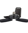 15,000 Lumen LED Adjustable 4 Panel Garage Light with E26 base, showing folded panels and heavy-duty design ideal for wide illumination.
