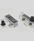 Two Pack Glass Door Pivot Hinges For Cabinets Wardrobes TV Cabinets And Bookcases Silver Clamp Clip Hardware Durable And Easy To Install