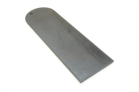 Zero Clearance Throat Plate Insert For Craftsman Table Saw Model 113 113.298090, metal plate, angled view on white background