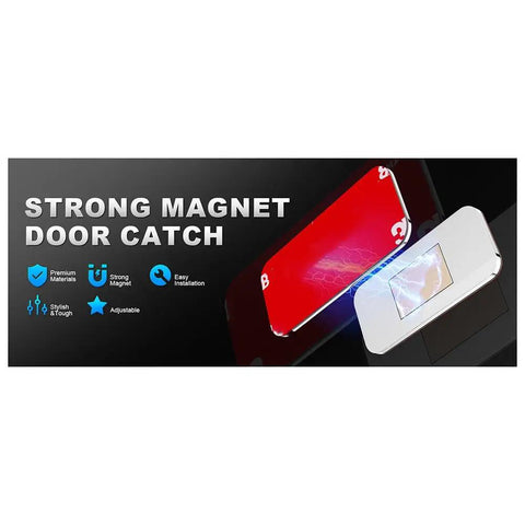 Slim Stainless Steel Magnetic Cabinet Door Catch Set Ultra Thin Latches With Adhesive Easy Install Pack Of 10 displayed