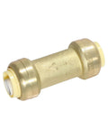 Push Fit Check Valve 1/2 In X 1/2 In Brass Plumbing Fitting For Copper And CPVC, NSF ANSI 61 Certified, no sweat install