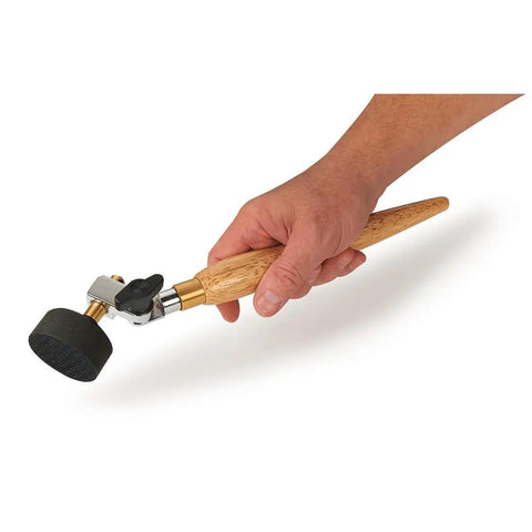 Tough Two Inch Bowl Sander Knocks Out Gnarly Interior Curves Dead On Firm Wood Handle Grips Tight Locks At Any Angle Plays Nice With Hook and Loop Pads for Silk Smooth Results