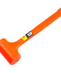 Heavy Duty 6 Pound Dead Blow Hammer With Non Slip Unibody Molded Handle, Checkered Grip, Spark And Rebound Resistant, Water Oil Grease Resistant, Orange