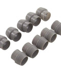 1/4 Inch Ferrule Set For Injection Check Valve, 10 Pack, Durable Aluminum Fittings displayed on white background