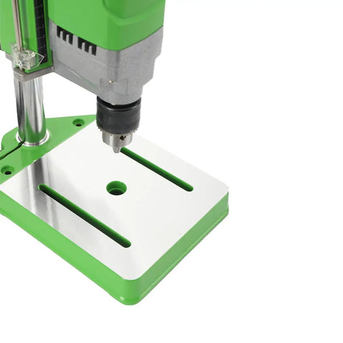 Heavy Duty 710W Bench Drill Stand For Hand Drill, Mini Electric Drill Press with metal base and 1 to 13mm chuck in green finish