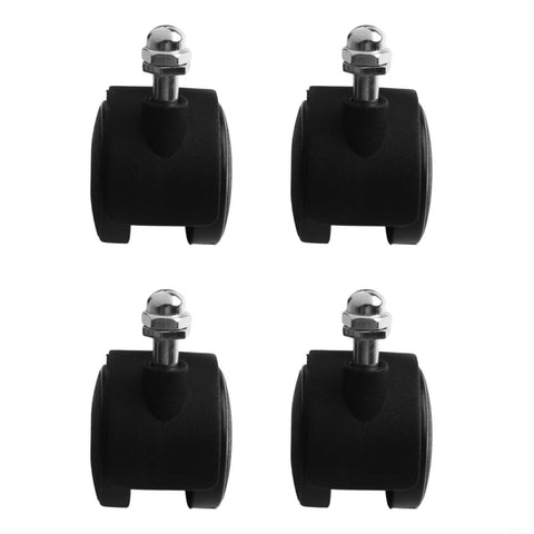 Floweringbeter electric oil heater caster wheels, 4-pack, black 40x30mm omni-directional with 8mm thread, without brake