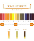 PH 1 To 14 Litmus Test Strips Handy Kit Pack Of 10 Includes Color Chart With 80 Pieces Per Pack showing color chart for pH levels.