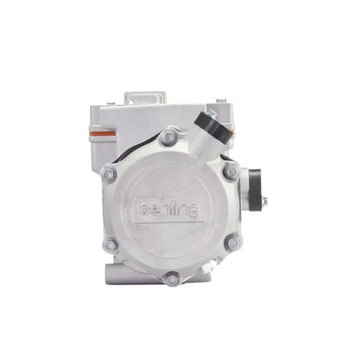 Top Shelf 540V DC Electric Air Conditioning Compressor With Integrated Water Pump For EV Cars Trucks And Buses front view.