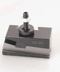 Ten To Fifteen Inch BXA Wedge Quick Change Tool Post Set For 200 Series, metal holder No.7 visible
