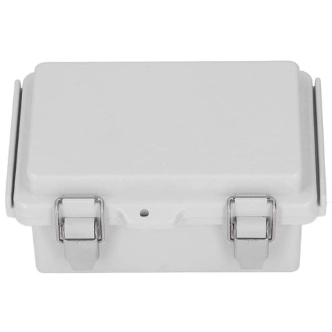 Rugged ABS Electrical Enclosure With Hinged Cover And Stainless Steel Latches For Indoor And Outdoor Industrial Use 100x150x70mm