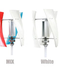 Powerful 10000W Vertical Wind Turbine For Home Use 48V Output With MPPT Controller 3 Blade Windmill; Mix and White models