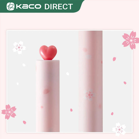 Two Pack Gel Pens With Cute Heart Design In Pink Ink Includes Four Extra Black Refills A Go-To Stationery Set For Journaling Note Taking